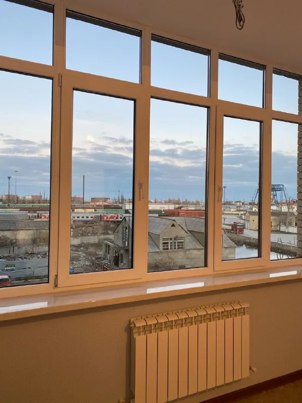 Панорамное остекление после мытья окон, Махачкала