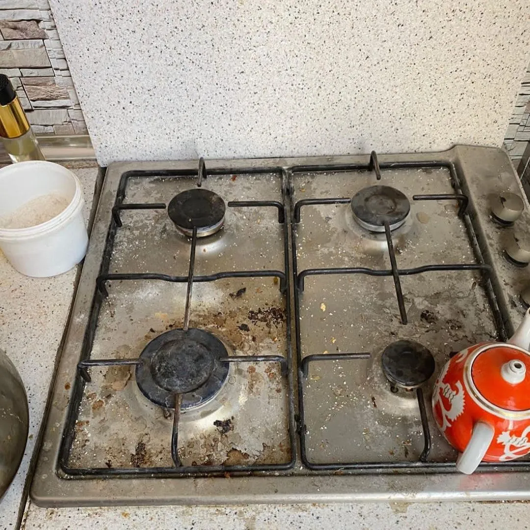Варочная панель — до работы Premium cleaning, Махачкала